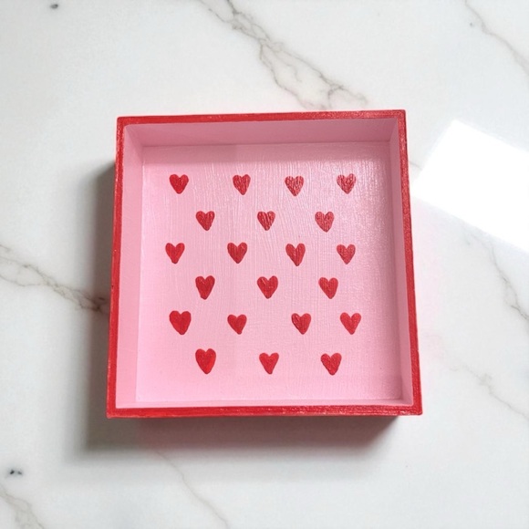 Handmade Red Hearts Trinket Dish - Picture 4 of 7